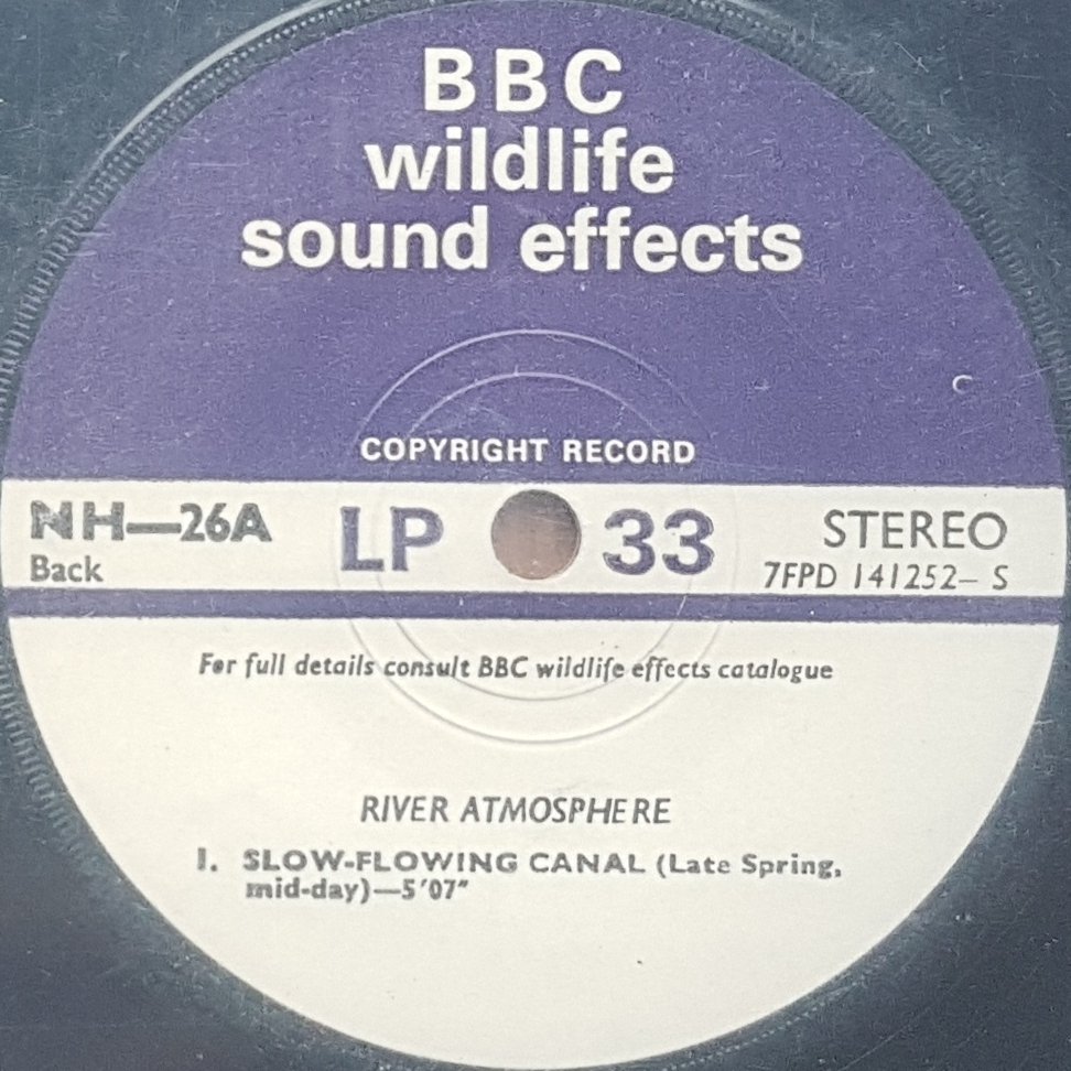 NH 26A Fens and swamps atmosphere / River atmosphere Not registered from the BBC records and Tapes library Label